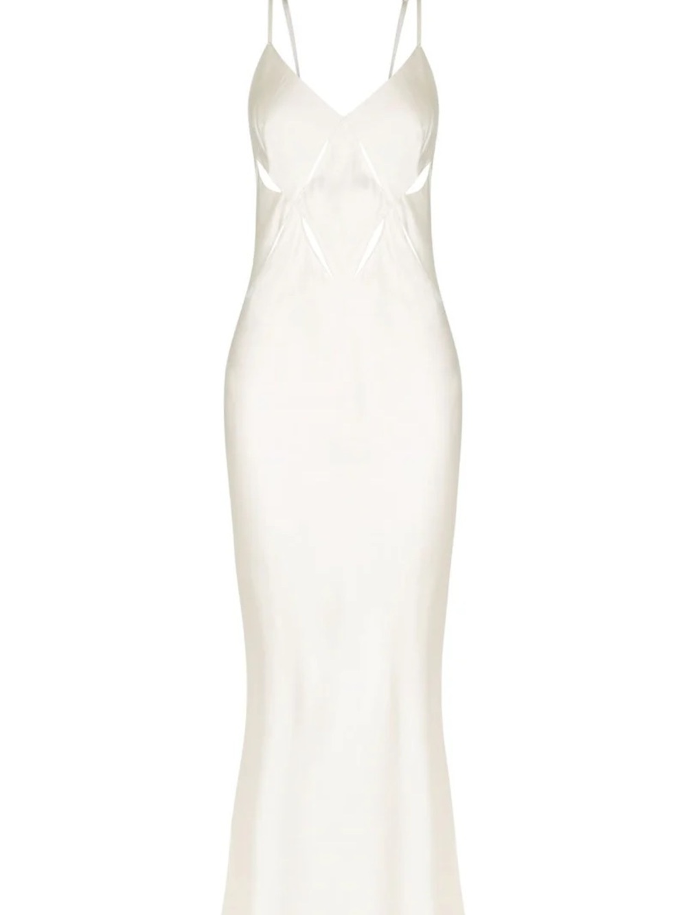 SHONA JOY Milo Cut-Out Satin Midi Dress